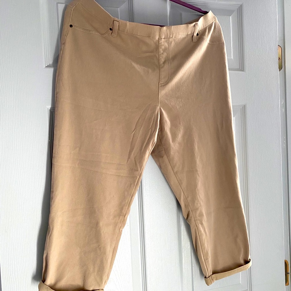 Tan Time & Tru Capri jeggings